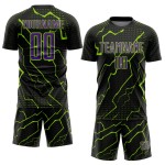 Purple-Neon Jersey Black Custom Uniform Green Sports Soccer Sublimation Lightning Purple-Neon Jersey Black Custom Uniform Green Sports Soccer Sublimation Lightning