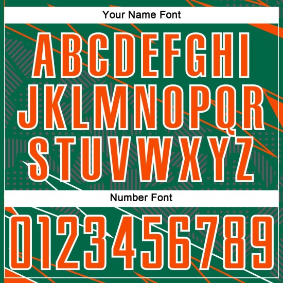 Lines Sublimation Jersey Custom Sports Orange-White Green Soccer Uniform Kelly Lines Sublimation Jersey Custom Sports Orange-White Green Soccer Uniform Kelly