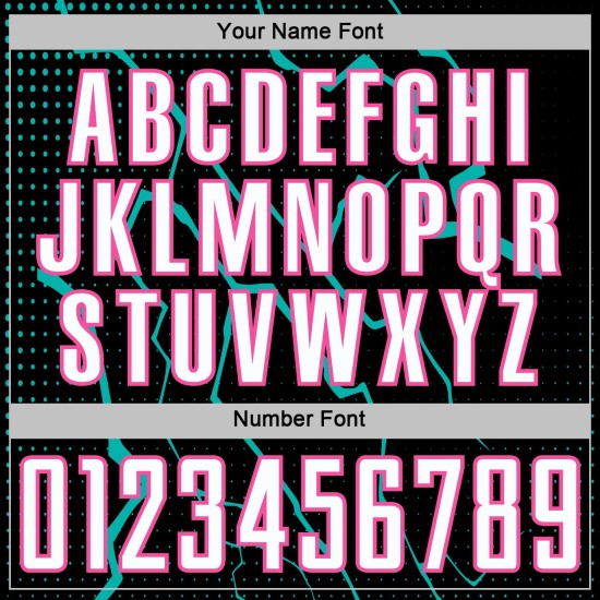 White Jersey Lightning Aqua-Pink Black Sports Custom Uniform Soccer Sublimation White Jersey Lightning Aqua-Pink Black Sports Custom Uniform Soccer Sublimation