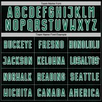 Kelly Black Jersey Sports Uniform Custom Sublimation Geometric Soccer Green-White Shape Kelly Black Jersey Sports Uniform Custom Sublimation Geometric Soccer Green-White Shape