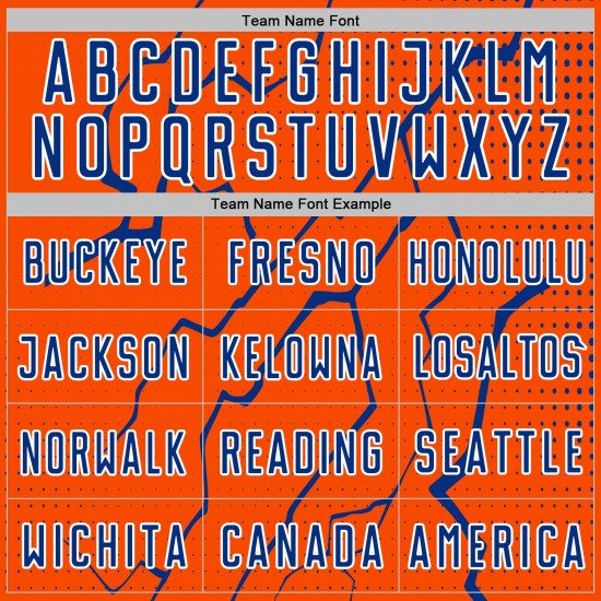 Uniform Royal-White Soccer Lightning Sports Sublimation Orange Custom Jersey Uniform Royal-White Soccer Lightning Sports Sublimation Orange Custom Jersey