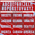 Uniform Custom Blue-White Jersey Red Light Soccer Sports Sublimation Lines